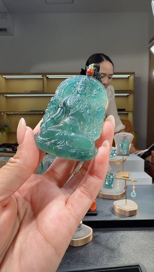 吊坠(不含链)未镶嵌翡翠度母