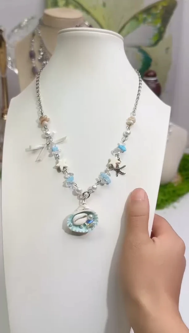 合成立方氧化锆合金锆石合金蓝色贝壳