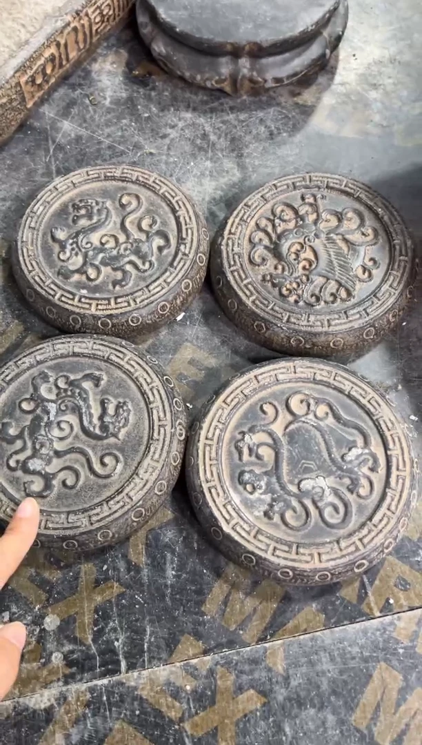陶土【火山泥】四神兽底座一套