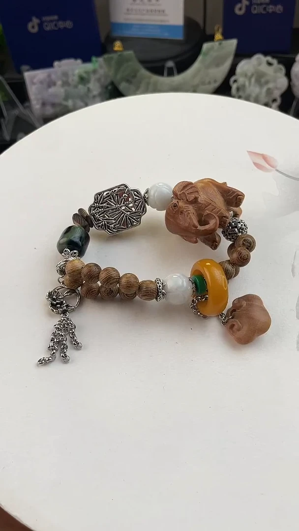 未镶嵌手链翡翠禹*手工定制默认微瑕主播介绍为准