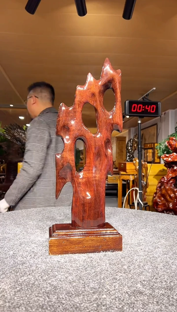 金丝楠木雕款加**馆万年老乌木