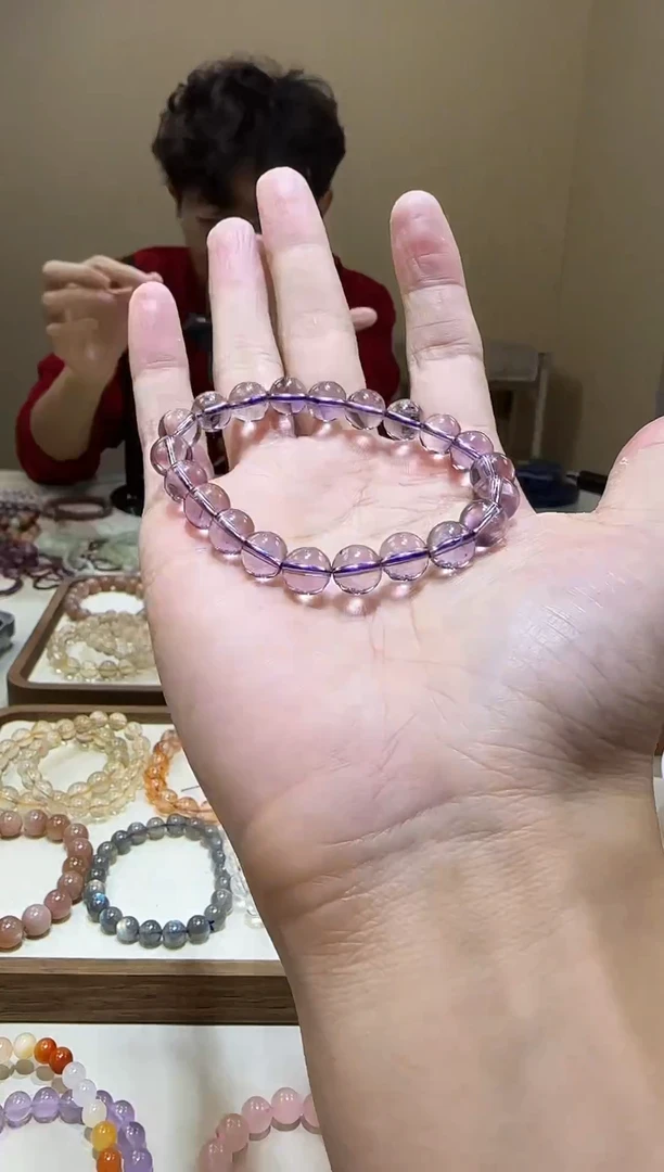【闪购商品】水晶手链未镶嵌净体巴西紫水晶8