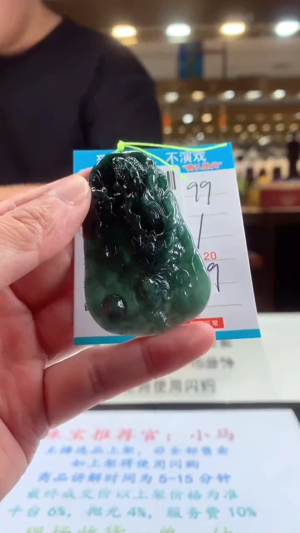 颈饰未镶嵌翡翠天然翡翠A货拍一发一