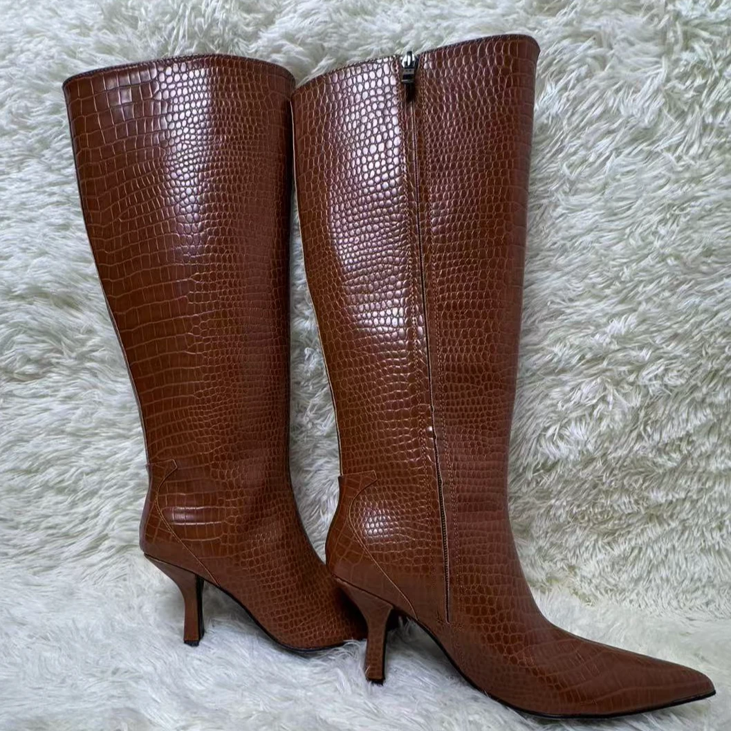 靴子女士尖头高跟