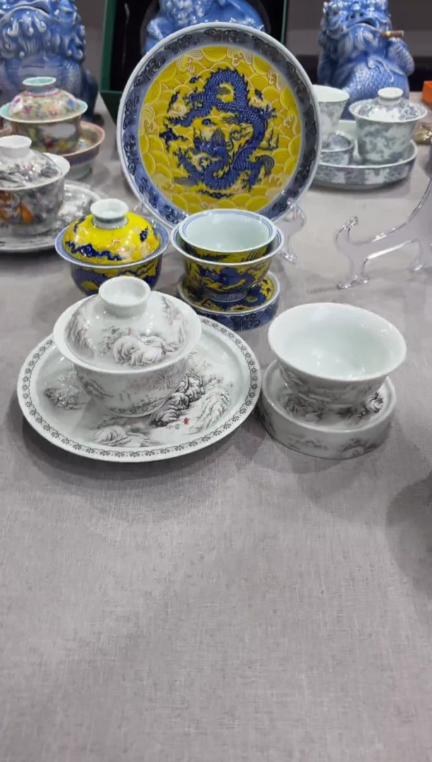 【闪购商品】景德镇瓷器踏雪寻梅4件套组