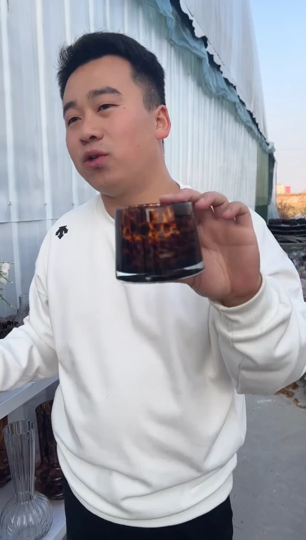 养鲜花干花插花客厅装饰品一只琥珀