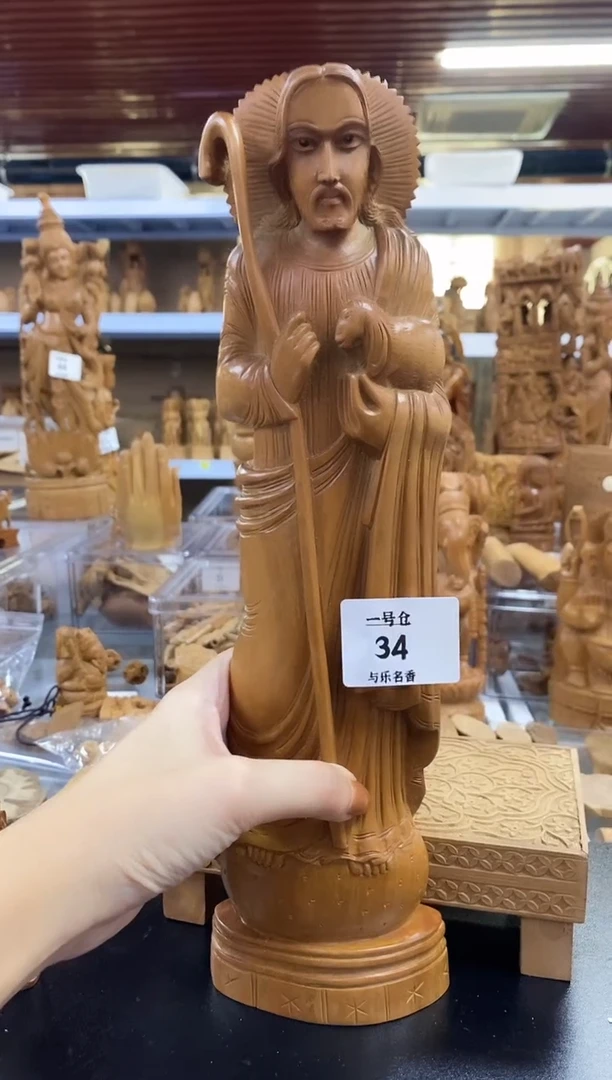檀香木其他工艺品Y稣 412克 1号仓34