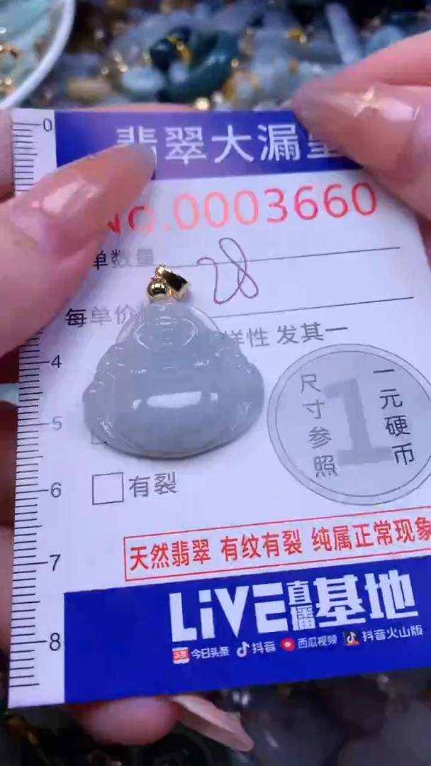 翡翠未镶嵌吊坠(不含链)3660