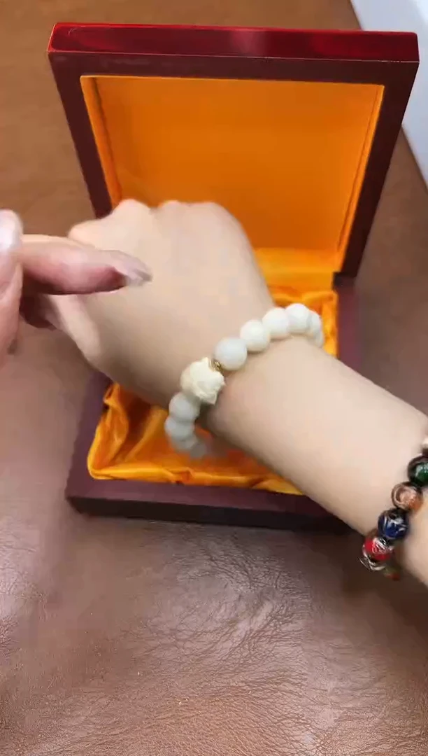 万家文玩阁白玉菩提链接@@SP014