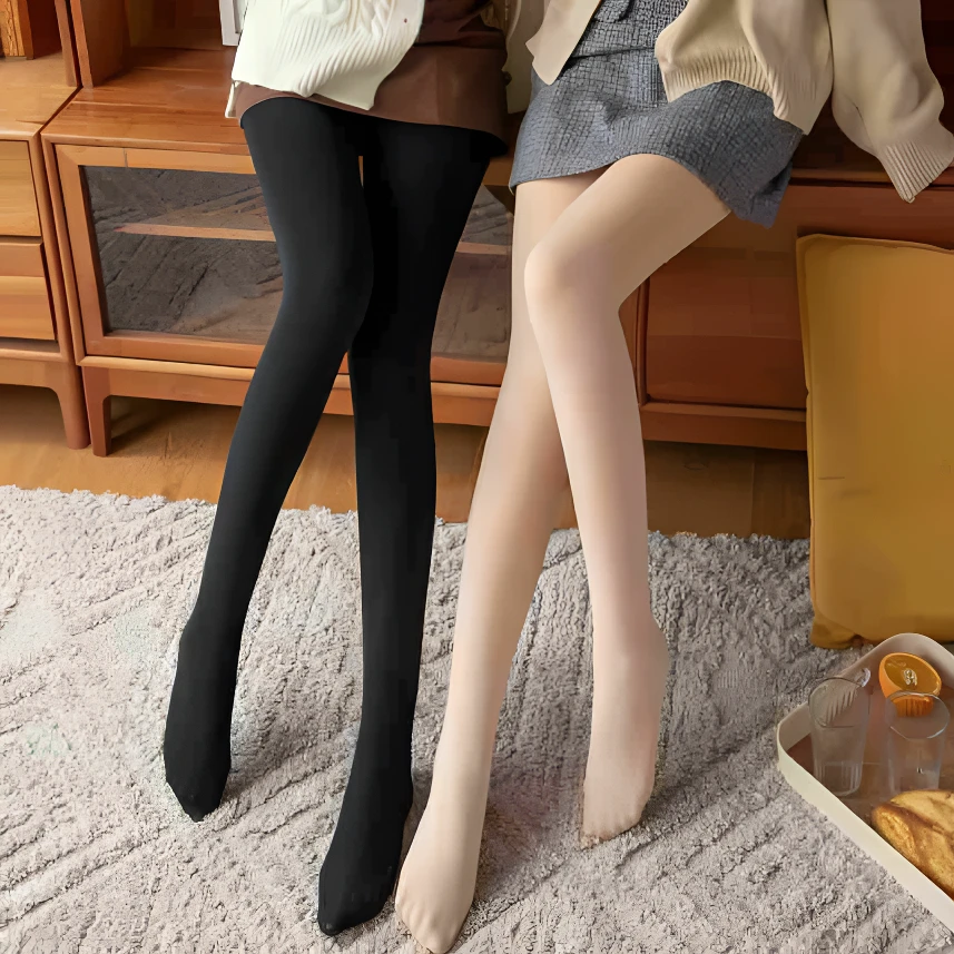 黑色打底裤女外穿秋冬季加绒加厚大码打底保暖棉裤一体绒微压紧身