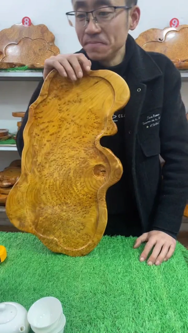 【闪购商品】四川香杉枯木榴茶盘