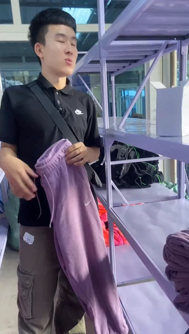 紫色毛绒长裤 瑕疵直播间过款 尺码165L