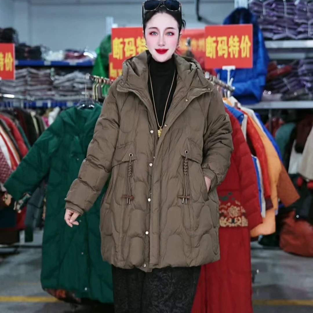 【羽绒】冬季百搭时尚潮流休闲气质显瘦轻奢女款羽绒服2315