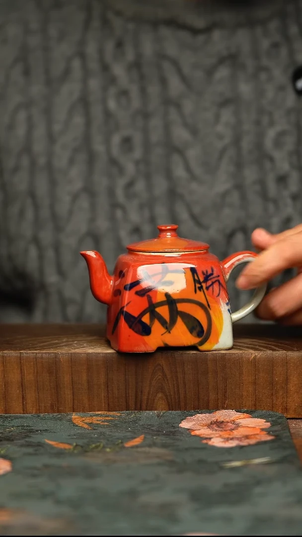 杯釉下彩手工手绘同款陶器