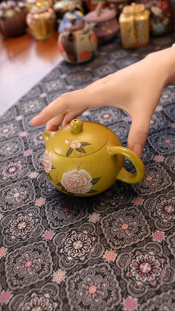 茶壶紫砂蟹黄段西施