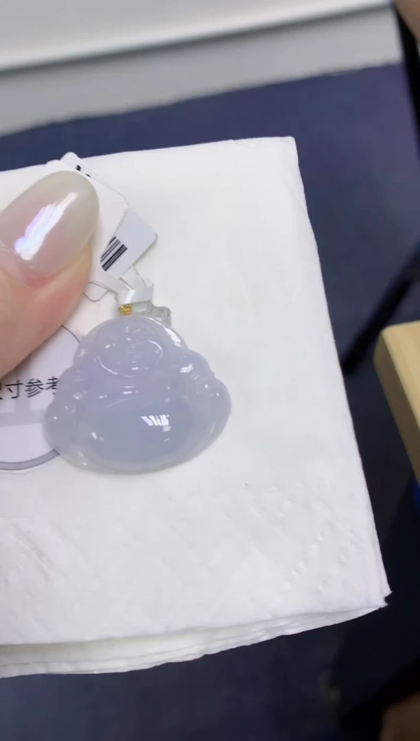 颈饰18K金镶嵌翡翠天然缅甸翡翠A货百元以上9元证书费自理