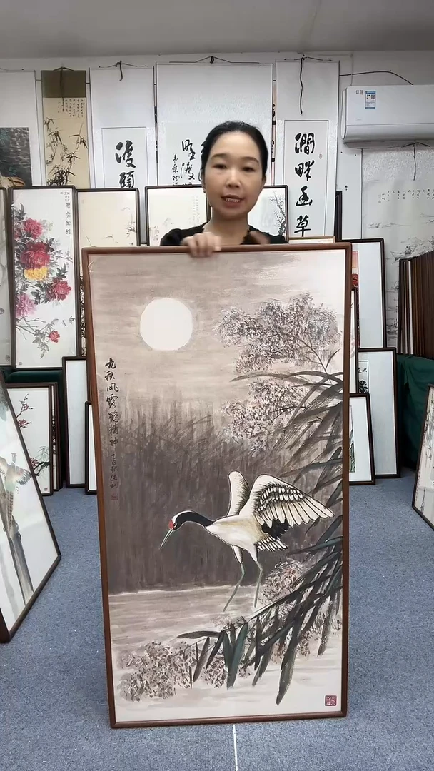国画62*122实木画框京东包邮手绘