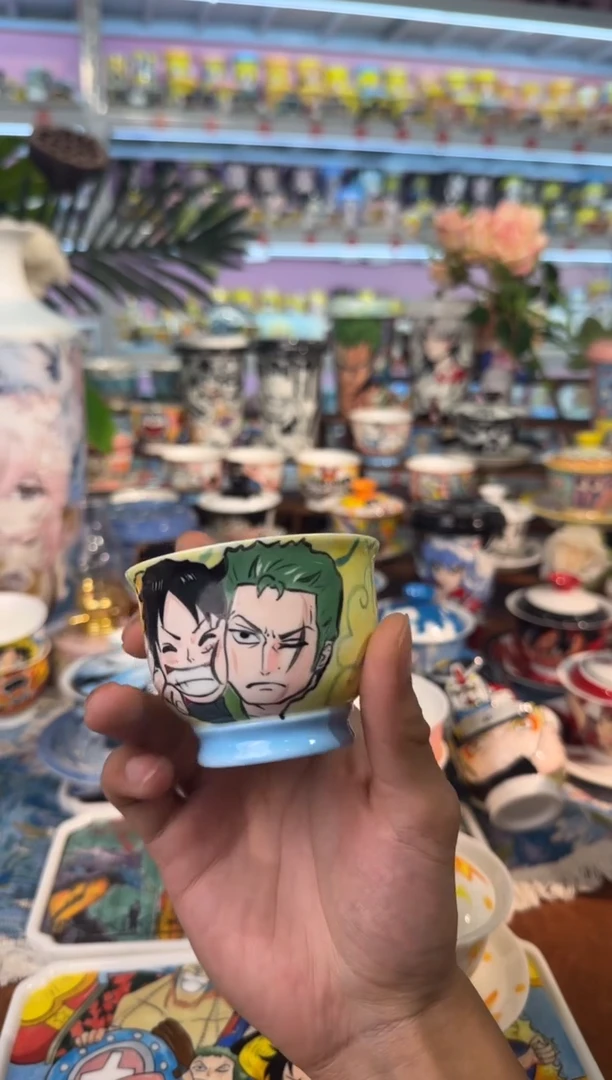 高温釉下彩纯手工手绘陶瓷