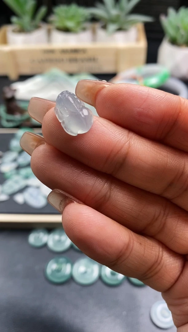 翡翠裸石聪 貔貅定向 聪