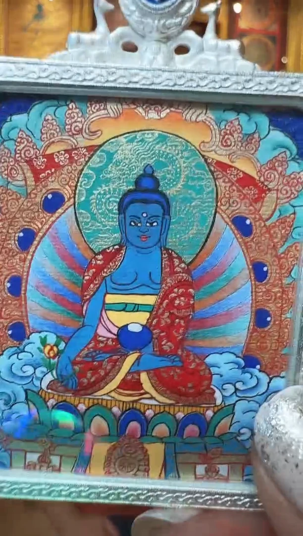 吊坠药老师--热贡纯手绘