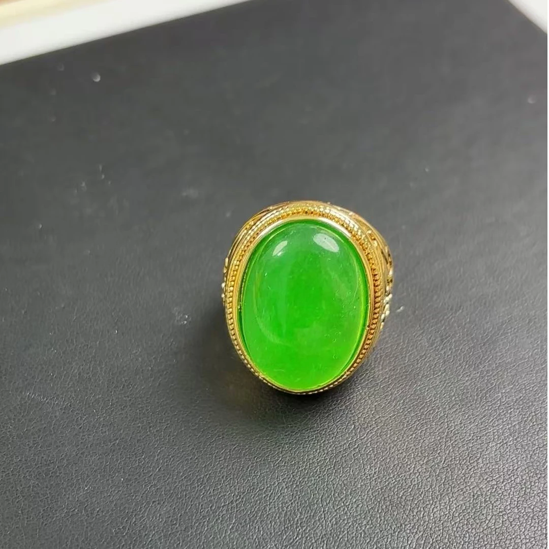 翡翠大蛋面戒指E22