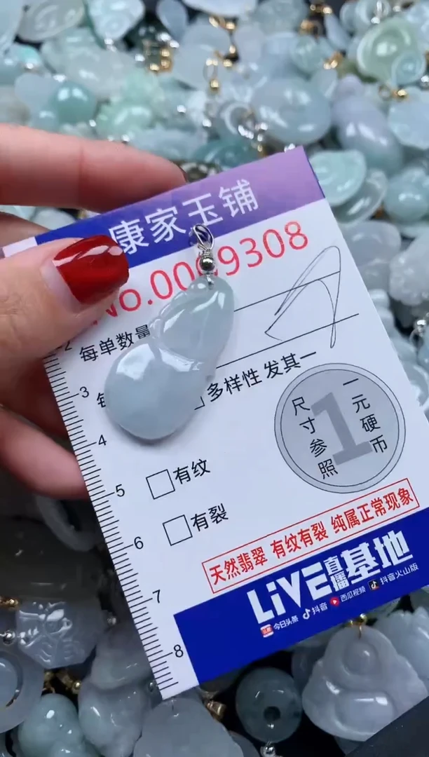 翡翠未镶嵌吊坠(不含链)9308