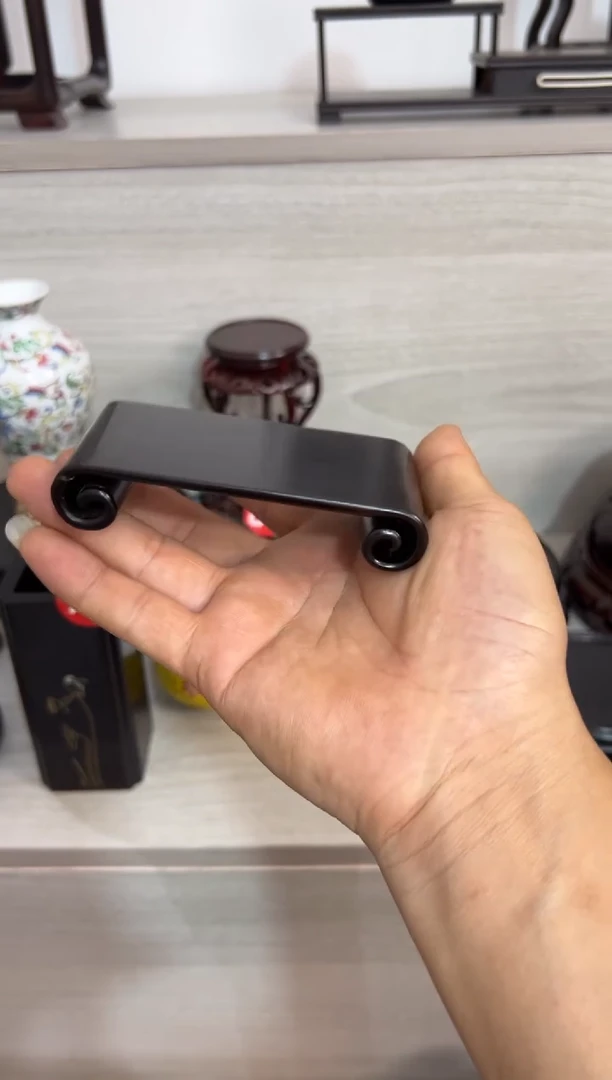 东非黑黄檀（紫光檀）整木书卷小号