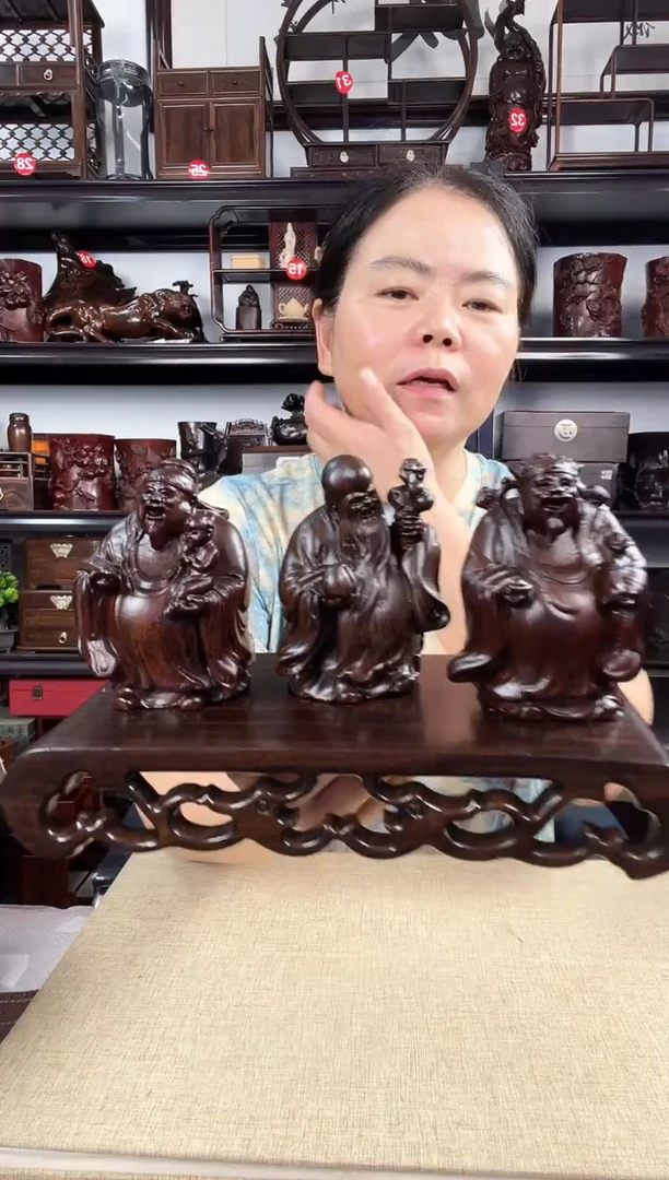 木1221+福禄寿老李红木工艺品
