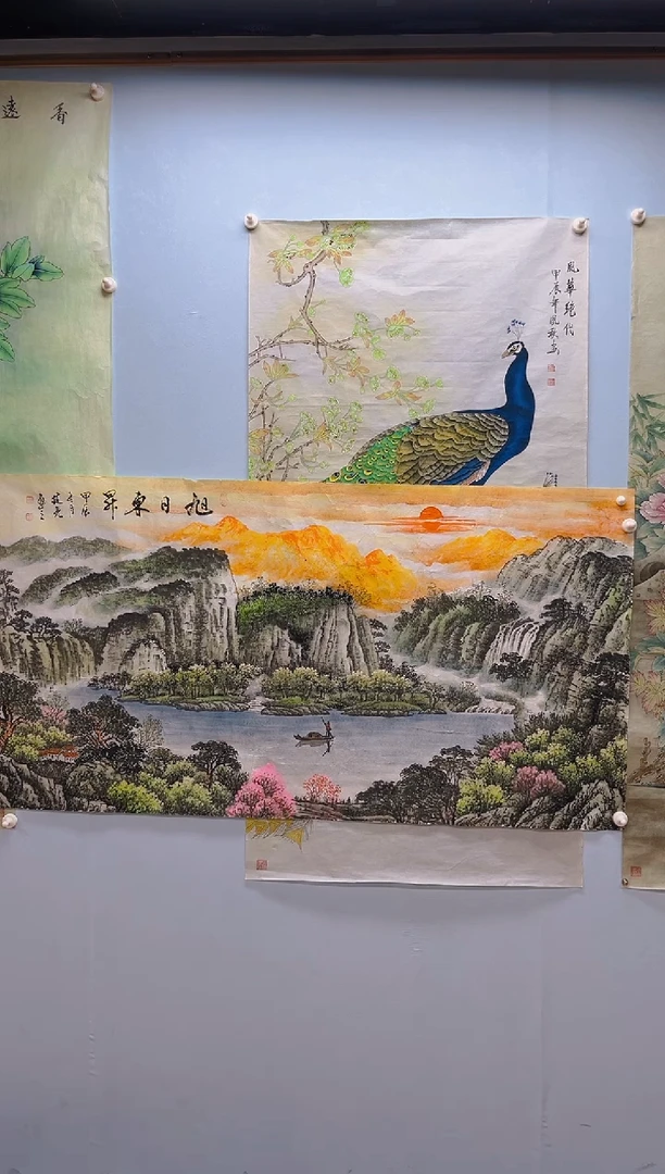 国画铁*真郭建亮老师旭日东升
