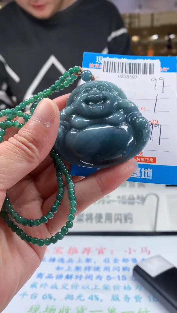 颈饰未镶嵌翡翠天然翡翠A货拍一发一