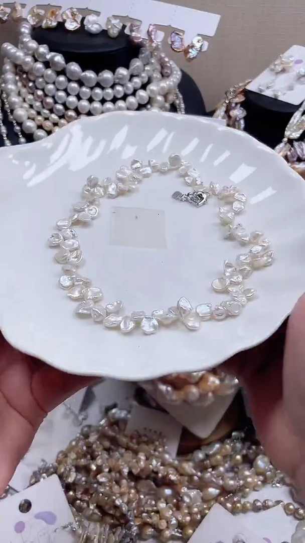 未镶嵌项链淡水珍珠【纯恬饰品】