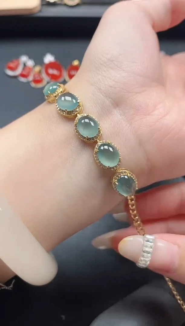 银S925镶嵌戒指翡翠51511