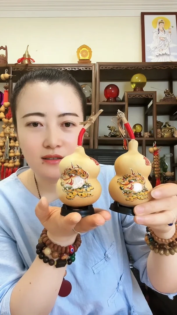 八方来财葫芦摆件 玲珑