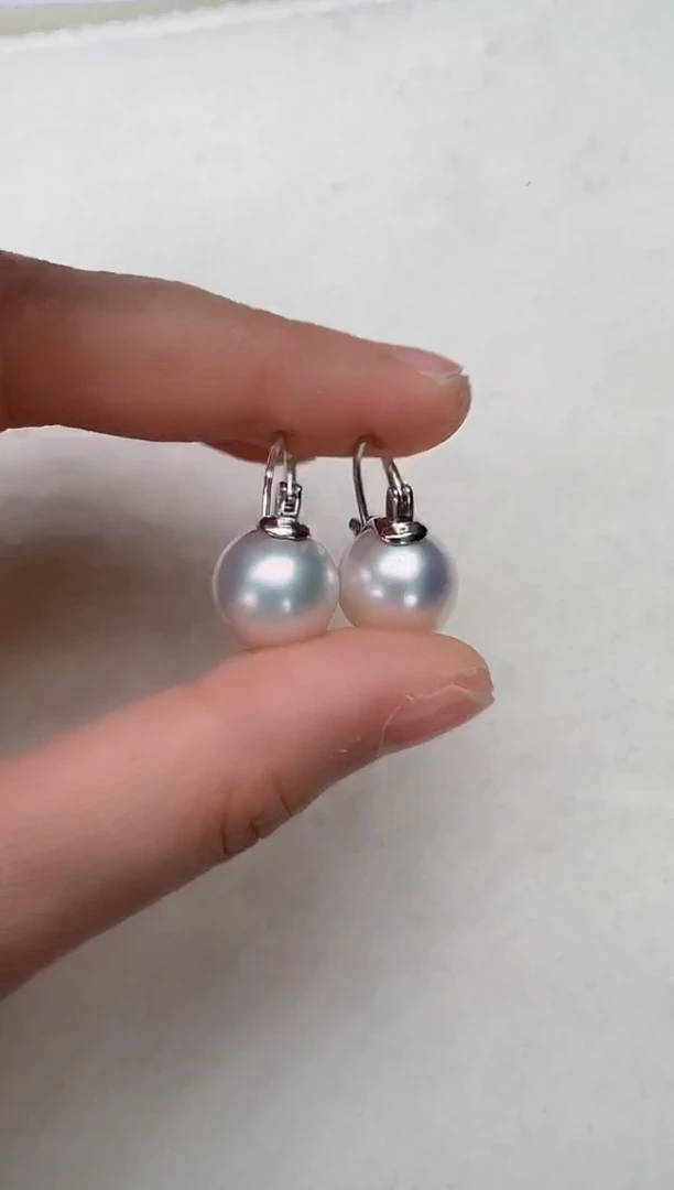 【闪购商品】淡水珍珠耳饰银S925镶嵌银色茶壶