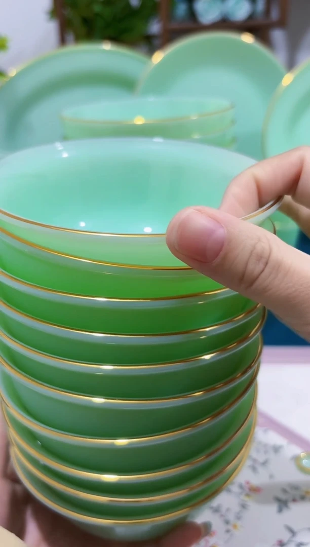 4.5英寸玉瓷碗10个口径11.5厘米