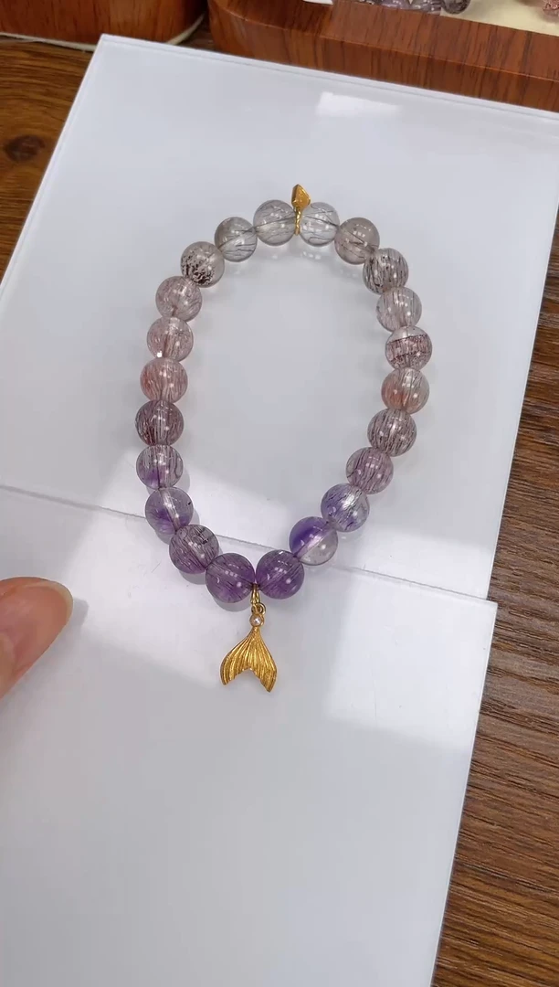 【闪购商品】水晶手链未镶嵌超七手串8+mm 多样性发一