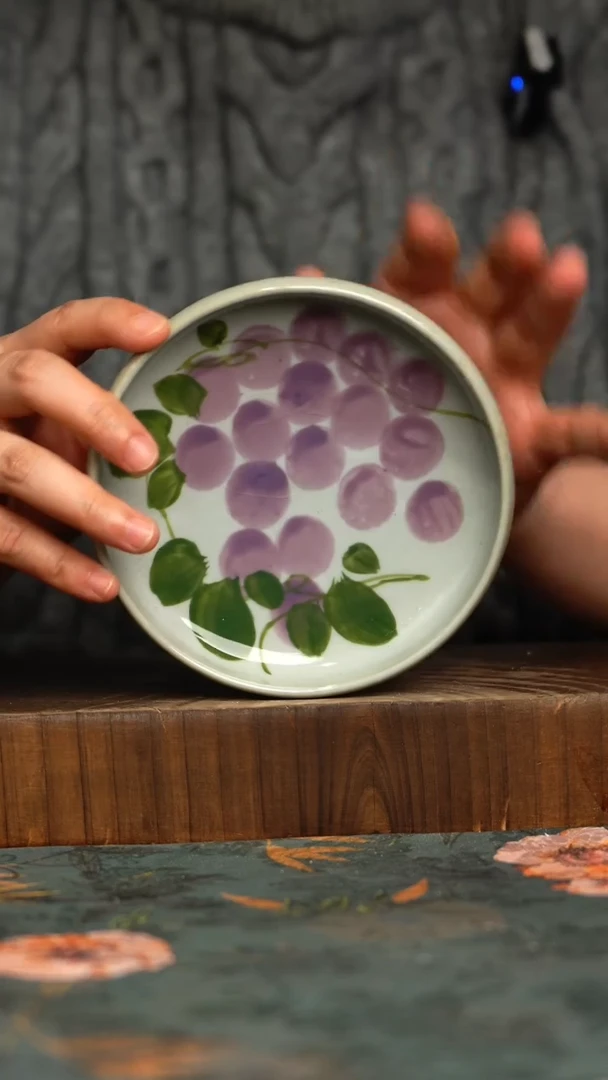 杯釉下彩手工手绘同款陶器