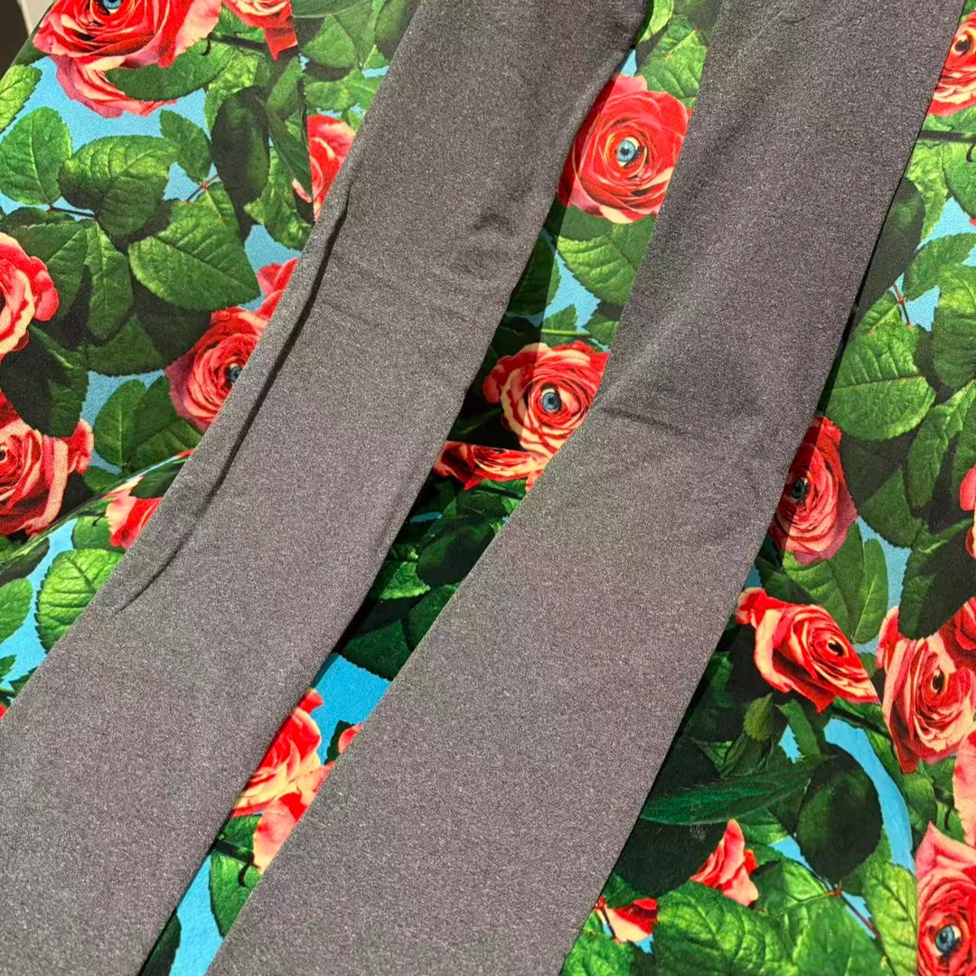 基础灰色针织连体袜