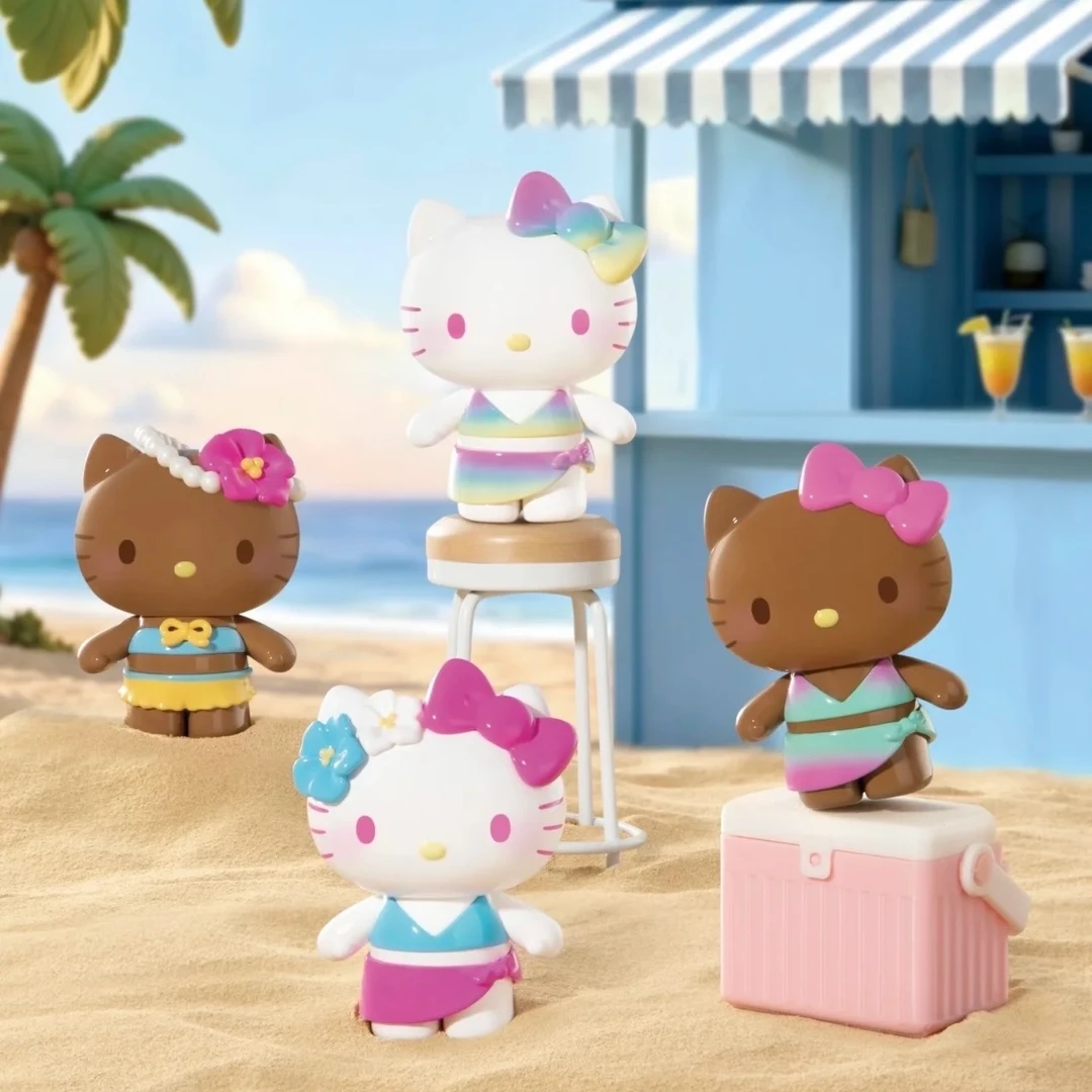 正品Hello Kitty泳衣派对系列萌粒盲袋潮玩桌面摆件周边玩