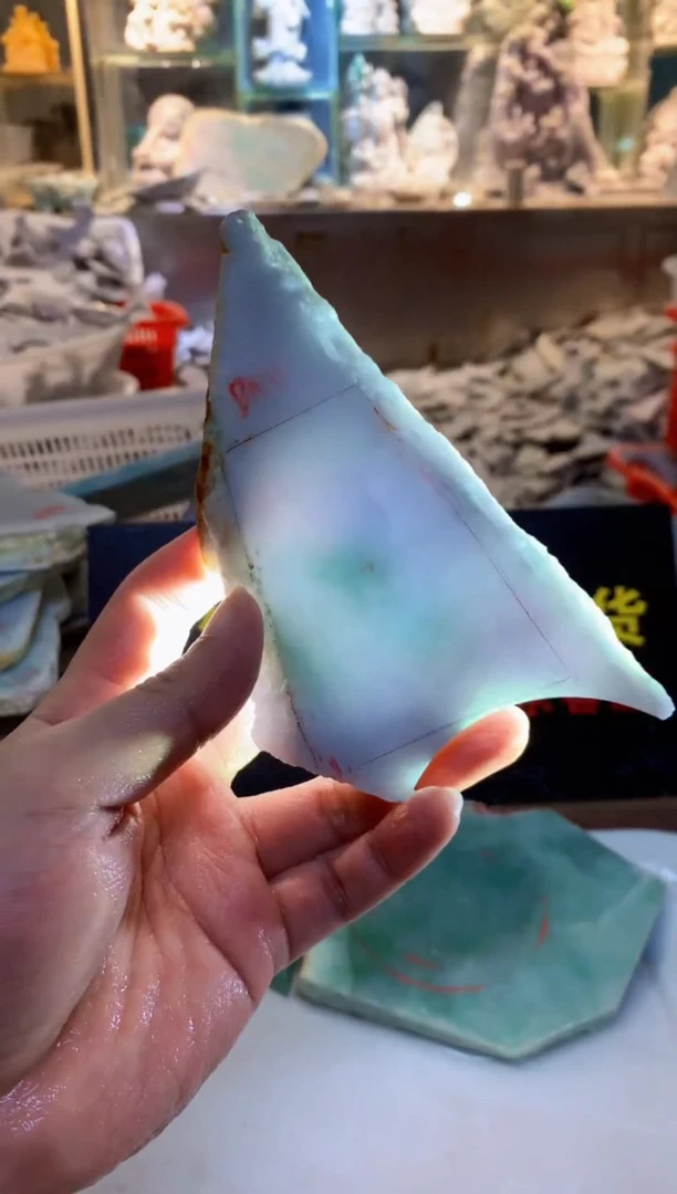 裸石翡翠0朗0翡翠珠宝784