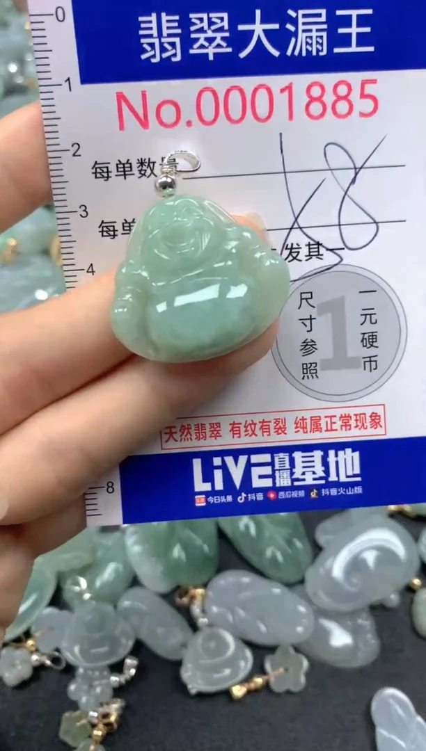 翡翠未镶嵌吊坠(不含链)1885