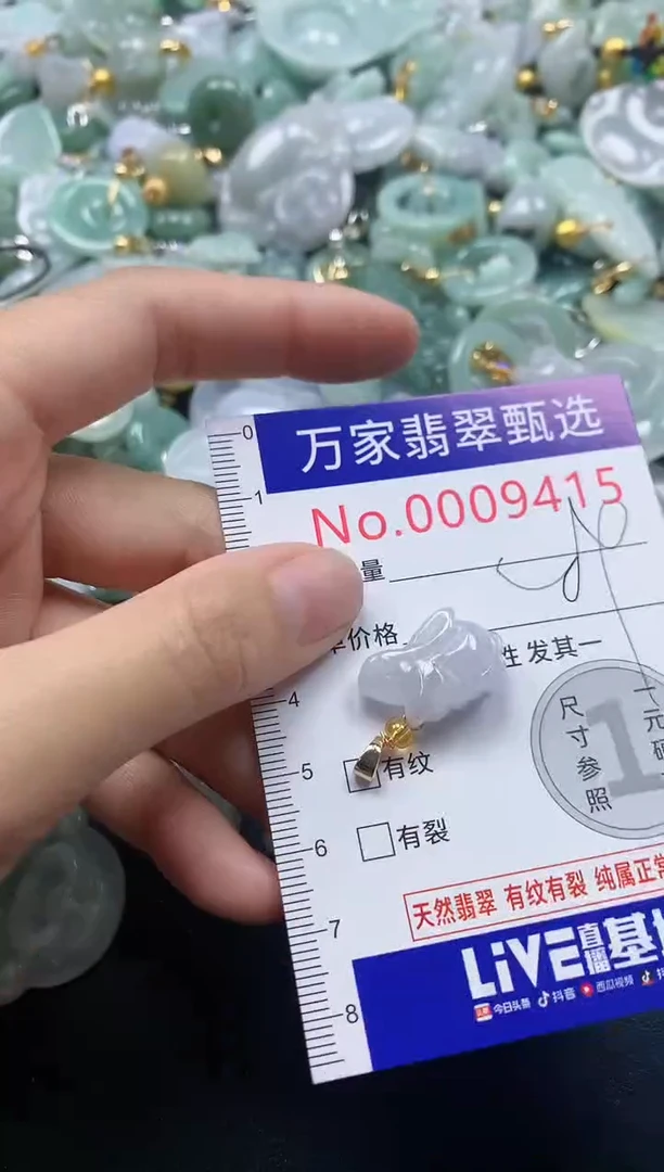 吊坠(不含链)未镶嵌翡翠9415