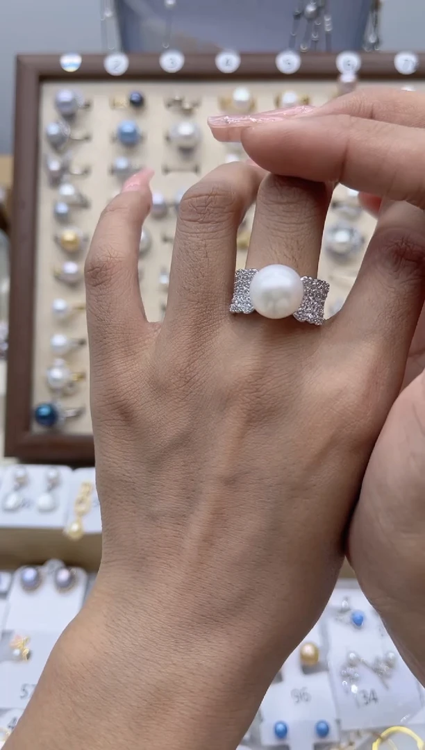 【闪购商品】淡水珍珠戒指合金66