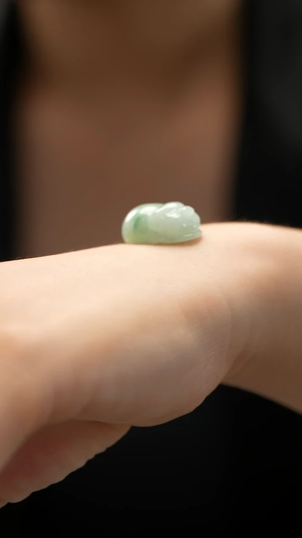 翡翠未镶嵌颈饰生肖猪