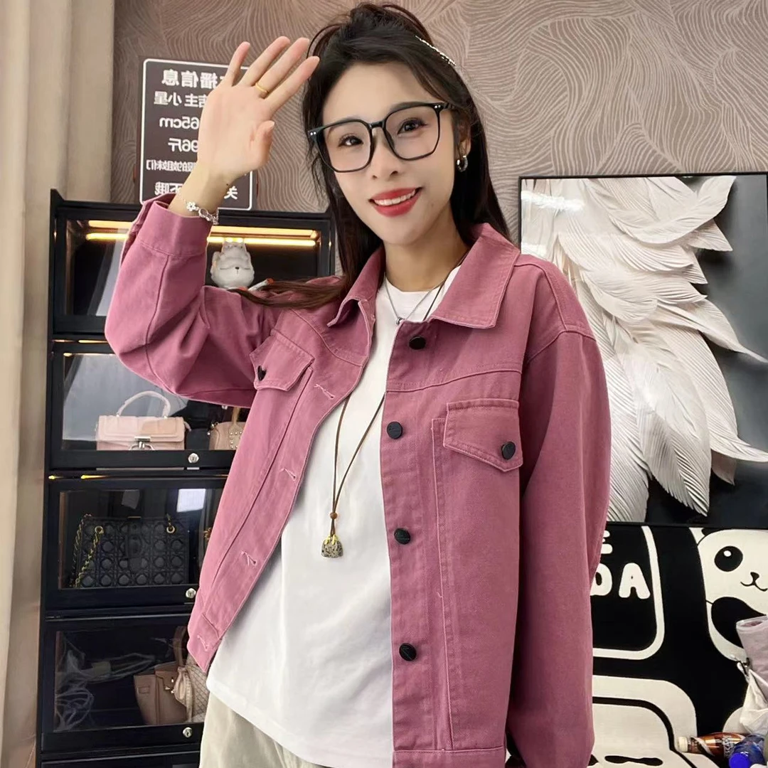 Y-5170早春新款设计感百搭时尚牛仔外套休闲女短款夏季