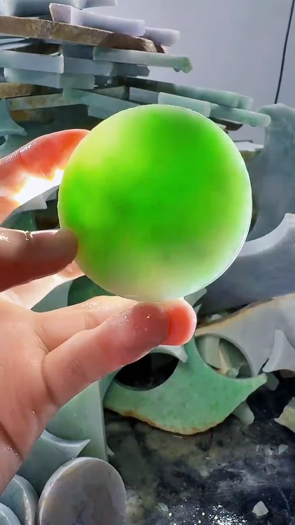 裸石翡翠缅甸翡翠A货文3919