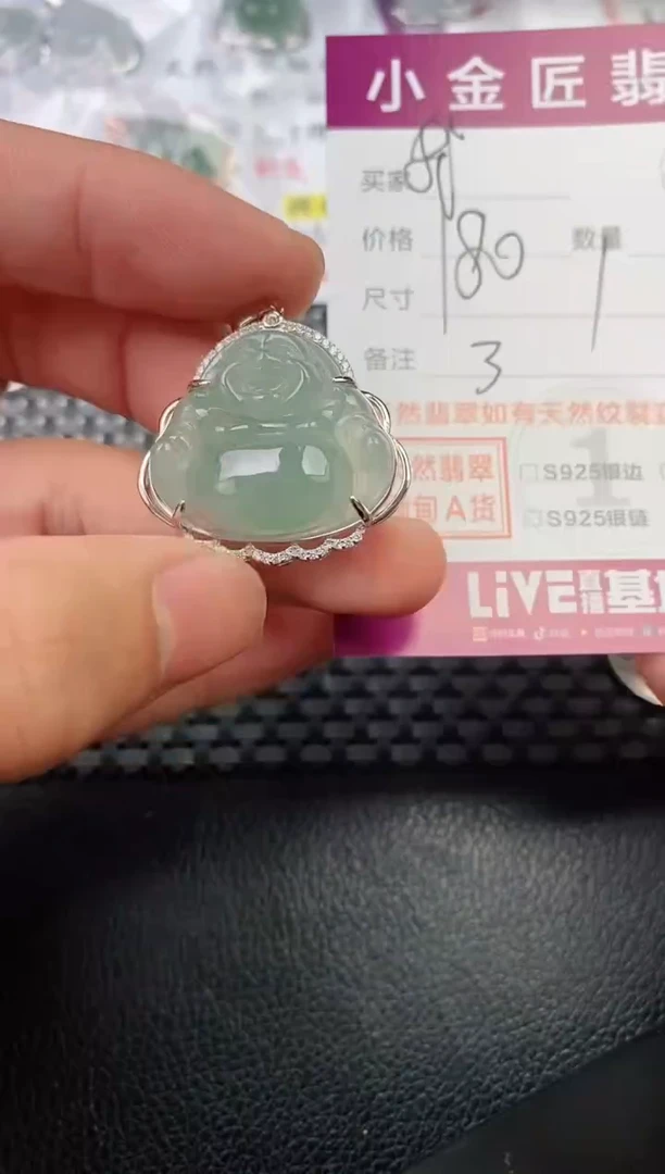 翡翠银S925镶嵌颈饰我****看·