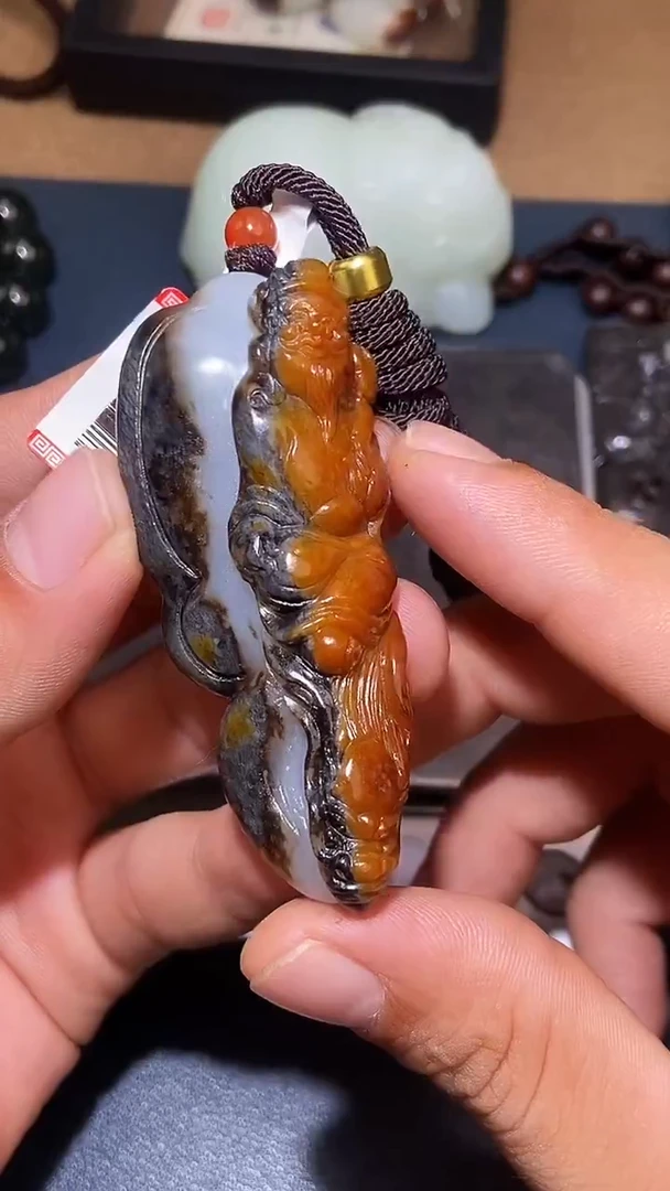 颈饰未镶嵌和田玉桑*HX