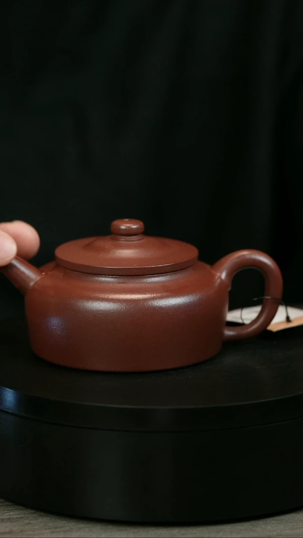 茶壶紫砂H1953龚文华红平盖
