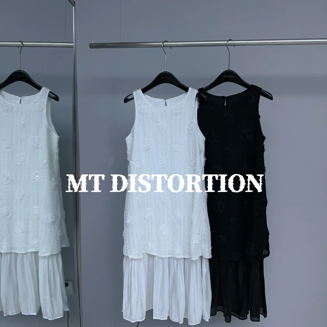 MT DISTORTION 花朵设计师款连衣裙春夏季新款2025女连衣裙